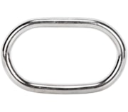 Argola oval inox AISI316