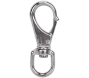 Mosquetão com destorcedor inox AISI316
