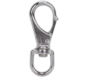Mosquetão com destorcedor inox AISI316
