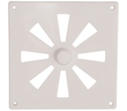 Grelha ventiladora com regulador PVC