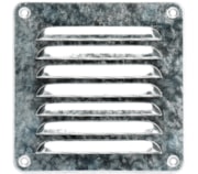 Grelha ventiladora galvanizada com rede