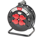 Extensão elétrica com enrolador com tampas