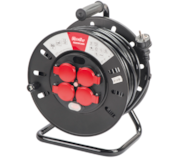 Extensão elétrica com enrolador com tampas